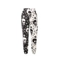 thumbnail image 3 of Komoo Female Colorblock Skull Baggy Sweatpants Pockets High Waist Joggers Pants Contrast Color Sporty Athletic Lounge Trousers S/M/L/XL, 3 of 9