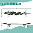 thumbnail image 2 of 31'' Complete Skateboard 7 Layer Canadian Maple Double Kick Deck Skateboards Snake dagger white Skate Board for Beginner Adult Gifts, 2 of 5