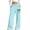 Light Blue, variant on fatyb Girls Baggy Sweatpants Bow Printed Wide Leg Long Pants Elastic Waist Jogger Pants with Pockets