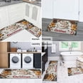 thumbnail image 6 of Set of 2 Christmas Kitchen Rugs Xmas Snowflake Winter Happy New Year Kitchen Mats for Floor Non Skid Kitchen Rugs and Matsfor Bathroom Room (47x17+30x17 inches), 6 of 7