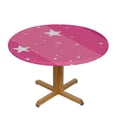 thumbnail image 3 of Acheng Round Tablecloth - The Dazzling Stars and Dreamy Night Sky - Multiple Sizes - Machine Washable 42-46, 3 of 8