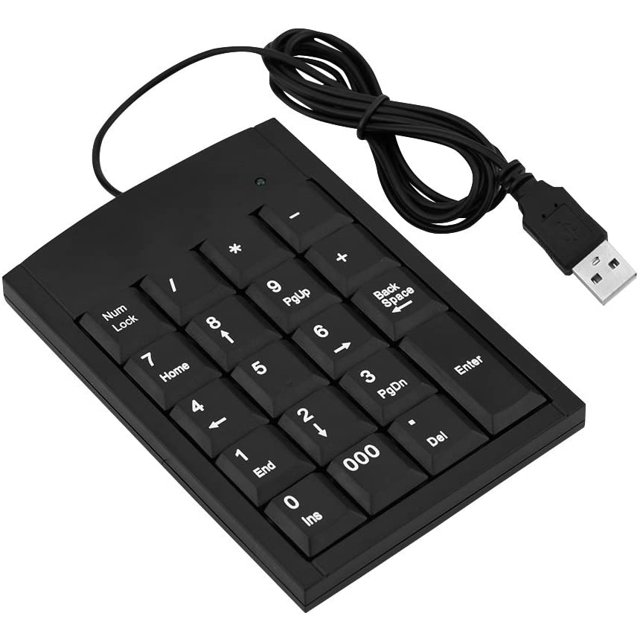 Clavier Numérique, Mini Clavier USB Portable 19 Touches pour Ordinateur Portable Facile à Transporter