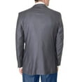thumbnail image 3 of Mens Classic Fit Charcoal Gray Heather Two Button Wool Blazer Sportcoat, 3 of 3
