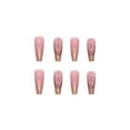 thumbnail image 6 of Yoyauz Coffin Pressed Nails Fake French Nails Full Coverage Acrylic Fake Nails for Ladies & Girls 24PCS, 6 of 6