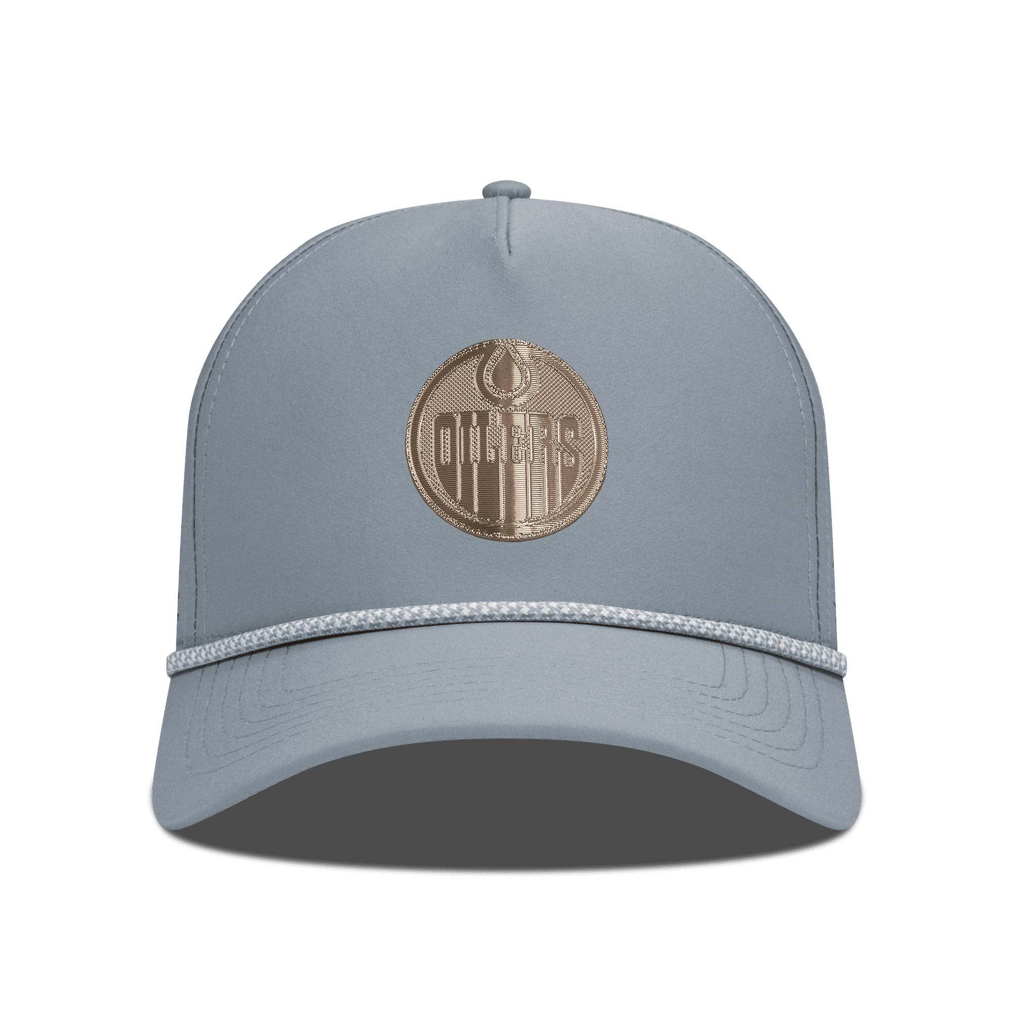 Men's Levelwear Gray Edmonton Oilers Gordon Copper Insignia Vented Adjustable Hat
