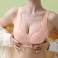 thumbnail image 2 of Bra B Cup Soft Push Up Lace Lace Comfortable Ladies Adjustable Unwired Medium Thick Cup Bra, 2 of 4