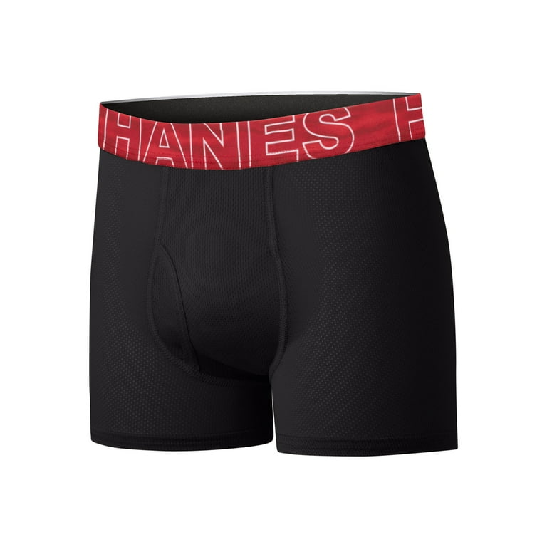 Hanes Boys' 5pk X-Temp Boxer Briefs - Black S