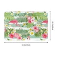 thumbnail image 3 of Fotbe Extra Durable Door Mat - Dirt Trapping Outdoor Welcome Mats - Non-Slip Outdoor Door Mats - Low Profile Front Door Mat - Indoor (16" x 24", Tropical Flamingo ), 3 of 9