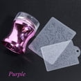 thumbnail image 1 of Kit de Manucure 3 Pcs avec Tête de Tampon en Silicone et Grattoir Transparent pour Design, 1 of 1