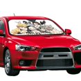 thumbnail image 2 of Windshield Sun Shade Foldable Car Front Window Sunshade For Car Suv Trucks Vans - Best Heat Shield Blocker Visor Cover Blocks Uv Rays And Keeps Your Vehicle Cool-Small, 2 of 5