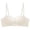 A-Beige206, variant on Women's T-Shirt Bras Wireless Half Cup Seamless Bra Convertible Spaghetti Straps Support Minimalist Everyday Bras