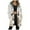 Beige, variant on larppty Cozy Women's Teddy Hoodie Jacket - Christmas Transition Long Warm Fleece Plush Elegant Winter Outerwear(Beige,XXXL)
