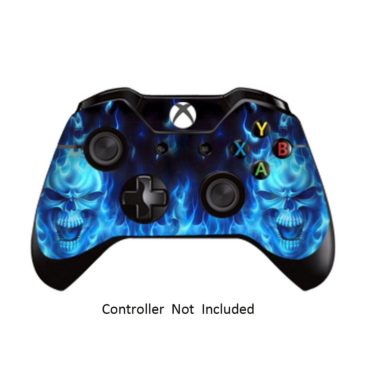 Skins Stickers for Xbox One Leather Texture Protector Accessories Fit Xbox 1 Controller Custom Xbox One Console Remote Controller Protective Vinyl Decals Covers Blue Fire 