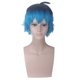 thumbnail image 1 of Peluca para cosplay Luka Anime sintética, negra y azul degradada, 30 cm, 1 of 4