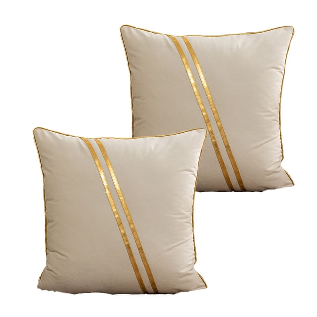 2 uds. Funda de almohada cómoda y almohada de felpa familiar sencilla suave