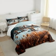 thumbnail image 4 of Manfei Farmhouse Mallard Duck Full Size Comforter Sets,Western Country Farm Bedding Comforter Set,Blue Brown Bedding Sets For Child,Ultra Soft Home Decor Reversible,3 Pieces, 4 of 9