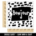 thumbnail image 2 of Bonjour Hello French Doodle Square Rubber Stamp Stamping Scrapbooking Crafting - Medium 1.75in, 2 of 7