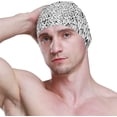 thumbnail image 3 of FYBTO Swimming Cap Gray Penguins Unisex Adult FYBTO Polyester, 3 of 4