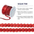 thumbnail image 4 of Uxcell 6 Roll 30 Yards Flat Sequin Strip 6mm Sequins Trim for Crafts DIY Sewing 6 Multi Color, 4 of 4