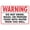 Warning Sign 4, variant on Warning Do Not Lean On Railing Sign NO.16493 - 8"x12" Site Safety Metal Tin Sign, Clear Warning for Home Business, Railing Safety