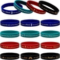 thumbnail image 2 of Pulsera de silicona con logotipo de impresión cóncava y convexa, pulsera de goma personalizada con grabado láser, pulsera deportiva luminosa de color sólido, 2 of 4