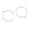 Rhodium, variant on 20mm Rhodium Ear Wire Beading Hoops - Nickel-Free Brass Earring Hoops for DIY Jewelry, Beaded & Dangle Earrings, 12 Pack