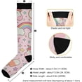 thumbnail image 3 of GZHJMY Rainbow 20-30mmHg Compression Socks for Men & Women, Knee High Stockings for Running, Sport, Hiking & Travel, 3 of 7