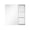 ROSA24*36-LR+RS12*36, variant on ANGELES HOME 24" x 36" Bathroom Medicine Cabinet with Tri-View Mirror, Aluminum Mirror Medicine Cabinet with Open Shelf Set, Surface Mount or Recessed