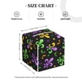 thumbnail image 2 of Honeii 's Mardi Gras Carnival4 for Leather Square Tissue Box Cover Holder: A Stylish Organizer for Tabletops, Bathrooms, Cars & Offices, 2 of 5