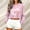 A1 Pink, variant on Cropped Sweatshirts for Women Football Mom Shirts Pullover Sweaters Turtleneck Drop Shoulder Summer Must Haves Cute Tops Cozy Outfits Crop Tops Crew Neck Heart Graphic Baseball Mom Shirt Gift White