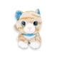 thumbnail image 1 of Gatito De Peluche Acostado Color Beige Con Correa y Orejas Azules., 1 of 5