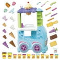 thumbnail image 3 of Play-Doh Kitchen Creations Ultimate Ice Cream Truck Playset with 27 Accessories, 12 Cans, Realistic Sounds, 3 of 12