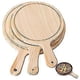 thumbnail image 1 of Bandeja de madera para pizza, redonda, para cortar pizza, herramienta de cocina para hornear con mango, 1 of 2