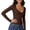 Brown, variant on purcolt Womens Long Sleeve Shirts Casual V Neck Basic Tops Y2K Slim Fit T Shirts Trendy Y2K Going Out Tops