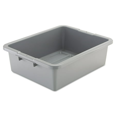 Rubbermaid Desk Accessories - Rubbermaid Commercial Bus/Utility Box, 7.125gal, Gray