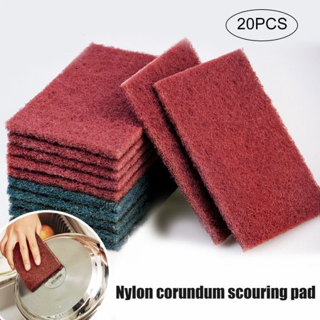

CKCL 20 Pcs Nylon Abrasive Finishing Polish Pads Kitchen Washing Dish Towel Pads