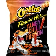 Cheetos Cheese Flavored Snacks Flamin' Hot Crunchy Tangy Chili Fusion, 3.25oz Bag