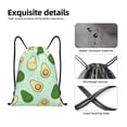 thumbnail image 3 of Yiaed Avocado Print Drawstring Bags Drawstring Backpack Bulk String Back Pack Gym Sport Bag-Medium, 3 of 5