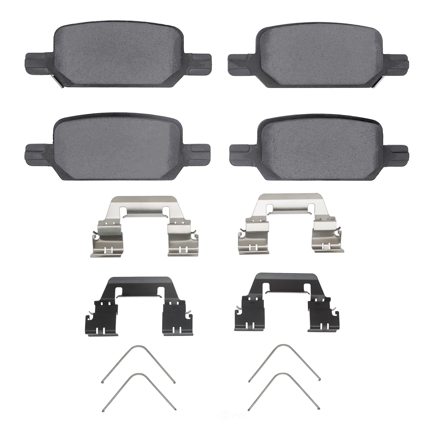 Dynamic Friction Company 1551-2370-01 DFC 5000 Advanced Brake Pads - Ceramic and Hardware Kit - OE