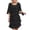 Black, variant on Women's Ruffle Tiered Dress, Elegant Loose Fit Layered Cake Dress for Wedding Guest & Daily Casual Wear, 1PC, S-XXXL