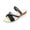 Black, variant on Women's Slide Sandals Espadrille Wedge Open Toe Two-Way Wear Rhinestone Crisscross Ribbed Fabric Boho Platform Slip On Mules Mint Green 8.5