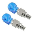 thumbnail image 3 of Rtengtunn Tapa de válvula con forma de calavera de 2 piezas Luz LED Luz de neumático de rueda para automóvil Motocicleta Bicicleta - Azul MFZFUKR LL-1256, 3 of 4