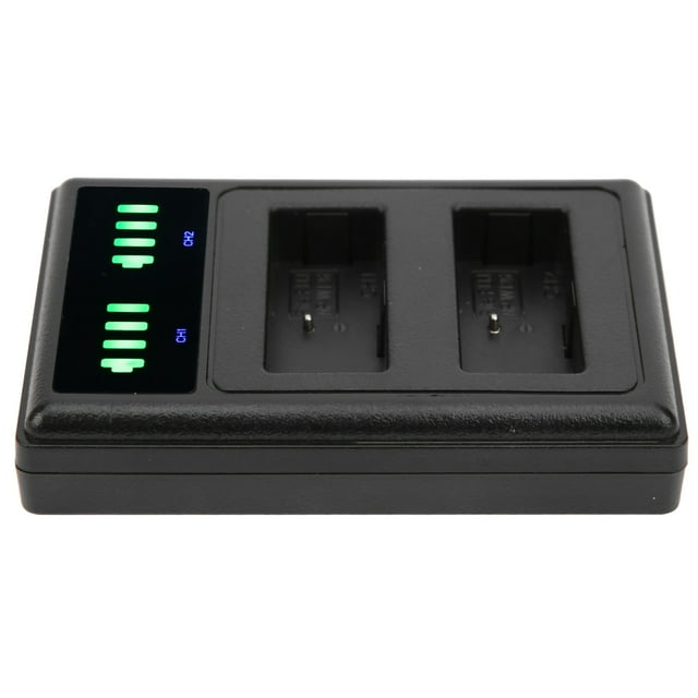 Chargeur de Batterie pour Appareil Photo Double Affichage, Chargeur de Batterie Double Interface Sûr, Chargeur de Batterie Portable Professionnel pour Appareil Photo NP-FW126