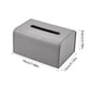 thumbnail image 3 of Caja de pañuelos de cuero para el hogar, la oficina, la sala de estar, soporte para pañuelos con resorte inferior para gabinete de esquina, caja de servilletas de goma suave con apertura en forma de, 3 of 6
