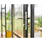 Palram - Canopia Triomphe Chalet - 12' x 15' - Walk-In Hobby Greenhouse - Black - with 2 Roof Vents