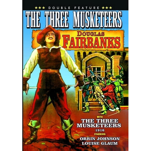 Three Musketeers Double Feature: 1916 & 1921 Ver. (DVD), Alpha Video, Drama