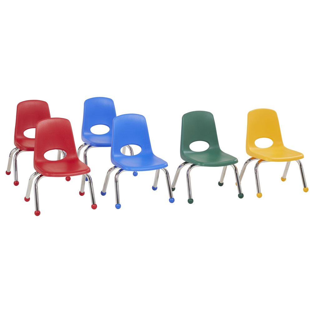 10in Stack Chair Ball Glide, 6Piece