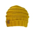 thumbnail image 3 of NYFASHION101 Exclusive Oversized Baggy Slouchy Thick Winter Beanie Hat - Mustard, 3 of 4