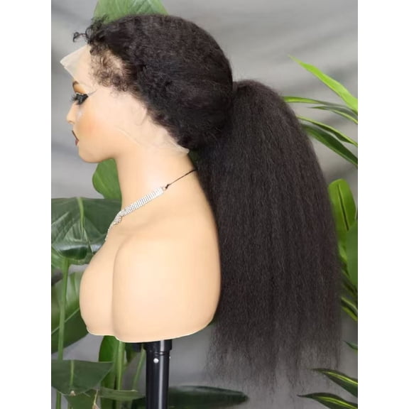 Hidden StrapYAKI KKS 360 Full Lace Front Wig Human Hair Glueless Wigs Pre Plucked 250% Density  With Drawstring 22Inch