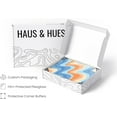 thumbnail image 4 of HAUS AND HUES Beach Pictures Wall Art - Abstract Art Wall Decor, Colorful Abstract Wall Art, Abstract Wall Art Orange, Artwork Ocean Poster, Beach Wall Decor, Tropical Wall Art (16x20, Framed Beige), 4 of 6